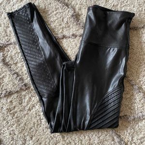 SPANX Moto Faux Leather Leggings